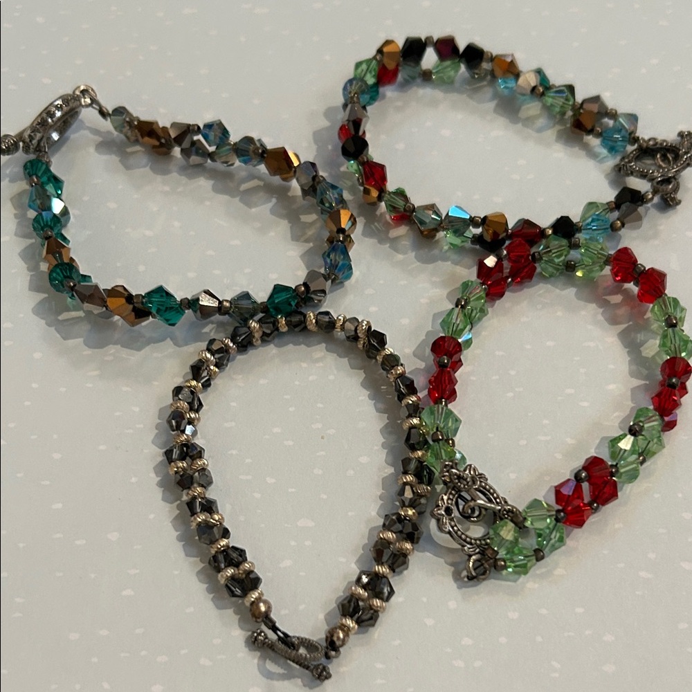 Four Crystal Bracelets